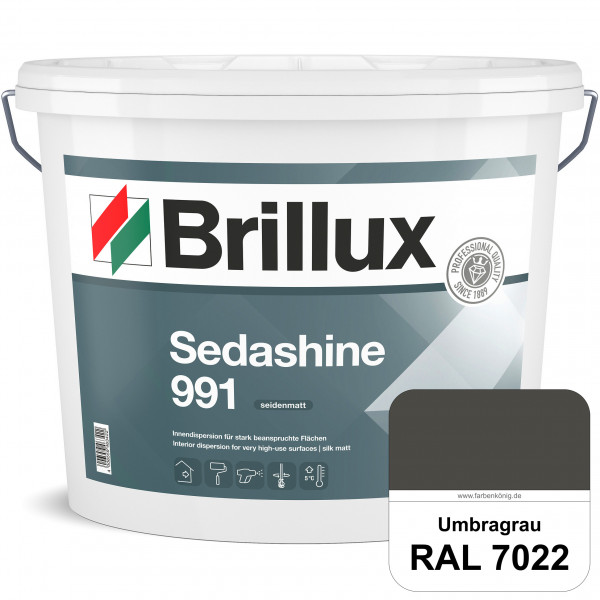 Sedashine 991 (RAL 7022 Umbragrau) Seidenmatte Innendispersion für hoch strapazierfähige & gut reini