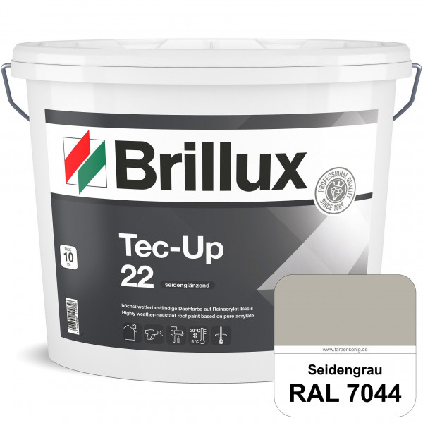 Tec-Up 22 (RAL 7044 Seidengrau) Höchst wetterbeständige Dachfarbe auf Reinacrylat-Basis