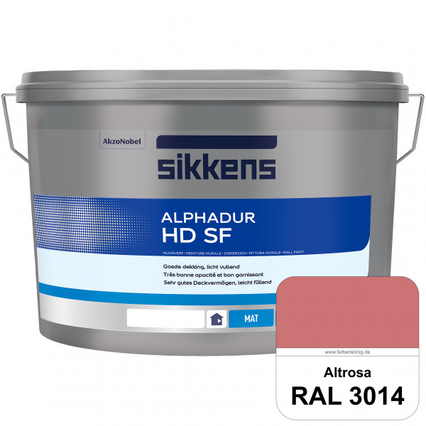 Alphadur HD SF (RAL 3014 Altrosa) matte hochdeckende waschbeständige Innenwandfarbe