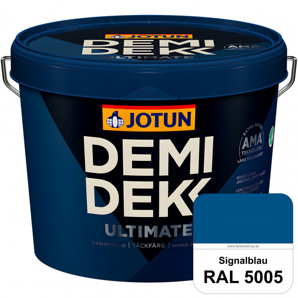 DEMIDEKK ULTIMATE Täckfärg - Deckende Holzfarbe (RAL 5005 Signalblau)