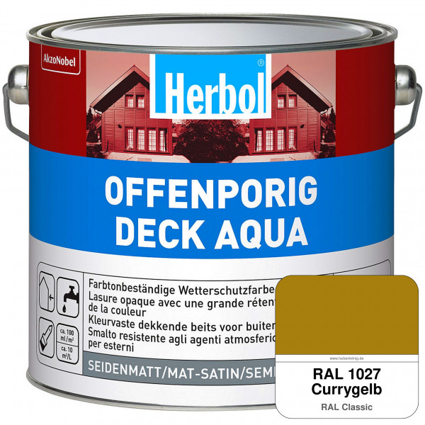 Offenporig-Deck Aqua (RAL 1027 Currygelb)