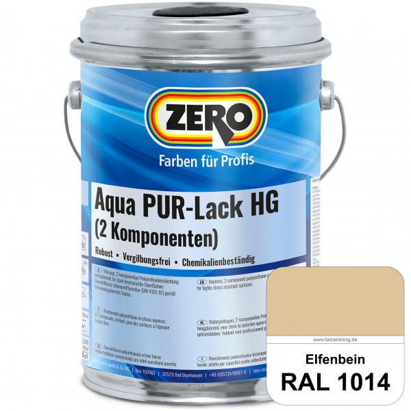 Aqua PUR-Lack HG inkl. Härter (RAL 1014 Elfenbein)