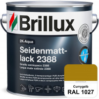 2K-Aqua Seidenmattlack 2388 (RAL 1027 Currygelb) mechanisch und chemisch hoch belastbar für außen & 