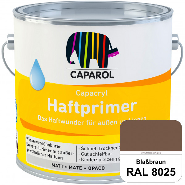 Capacryl Haftprimer (RAL 8025 Blassbraun) Grundierungen Holz, Zink, Hart-PVC, Aluminium, Kupfer (inn