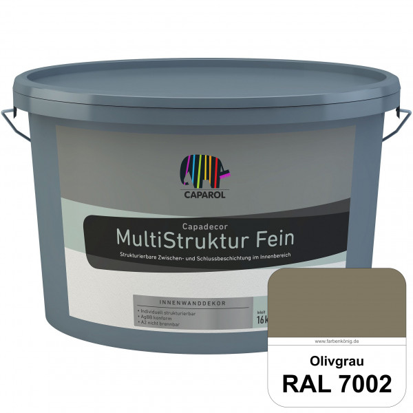 Capadecor MultiStruktur fein (RAL 7002 Olivgrau) quarzgefüllte Zwischen- und Schlußbeschichtung in f