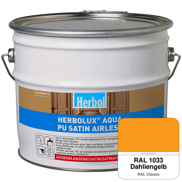 Herbolux Aqua PU Satin Airless (RAL 1033 Dahliengelb)