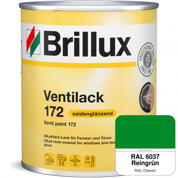 Ventilack Seidenglanz 172 (RAL 6037 Reingrün)