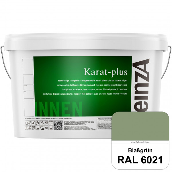 einzA Karat-plus (RAL 6021 Blassgrün) Innenwandfarbe mit herausragenden Produkteigenschaften