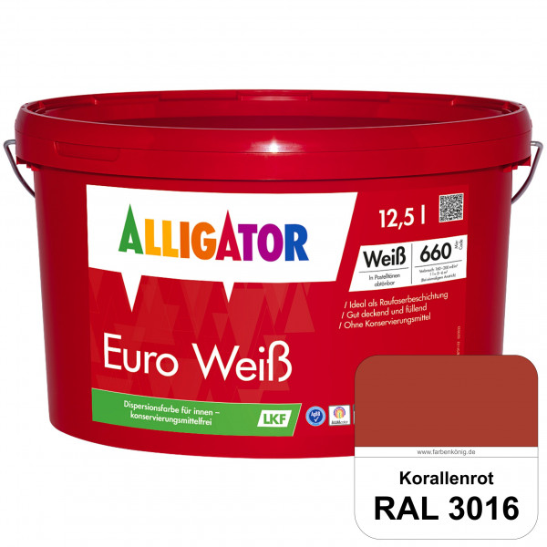 Euro Weiß LKF (RAL 3016 Korallenrot)