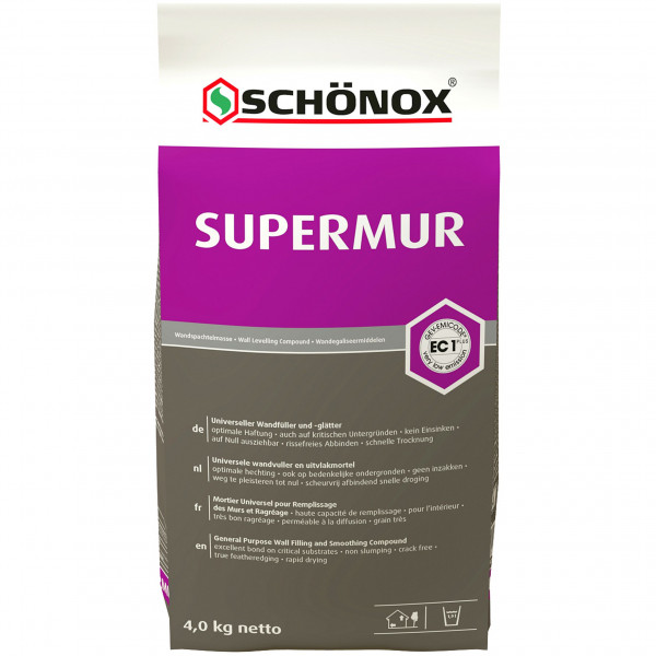 SCHÖNOX® SUPERMUR - Universeller Wandfüller & -glätter