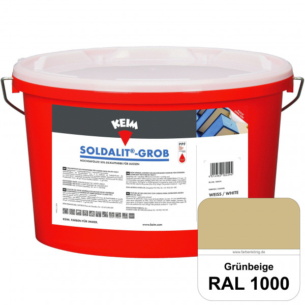 KEIM Soldalit®-Grob (RAL 1000 Grünbeige)