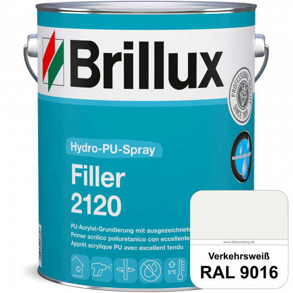 Hydro-PU-Spray Filler 2120 (RAL 9016 Verkehrsweiß) hochwertige Grund- & Zwischenbeschichtungen im Sp