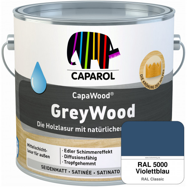 CapaWood® GreyWood (RAL 5000 Violettblau) - ersetzt Capadur GreyWood