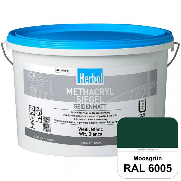 Methacryl Siegel (RAL 6005 Moosgrün) seidenmatte 1K-Beschichtung Böden (Innen & Außen)