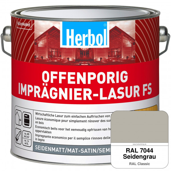 Offenporig Imprägnier-Lasur FS (RAL 7044 Seidengrau)