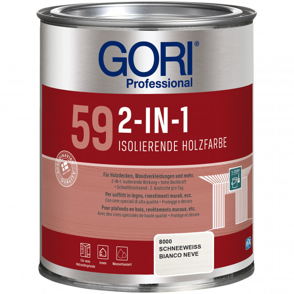 GORI 59 2-IN-1 Holzfarbe (Weiß)