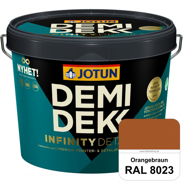 DEMIDEKK Infinity Details - Deckender Holzschutz (RAL 8023 Orangebraun)