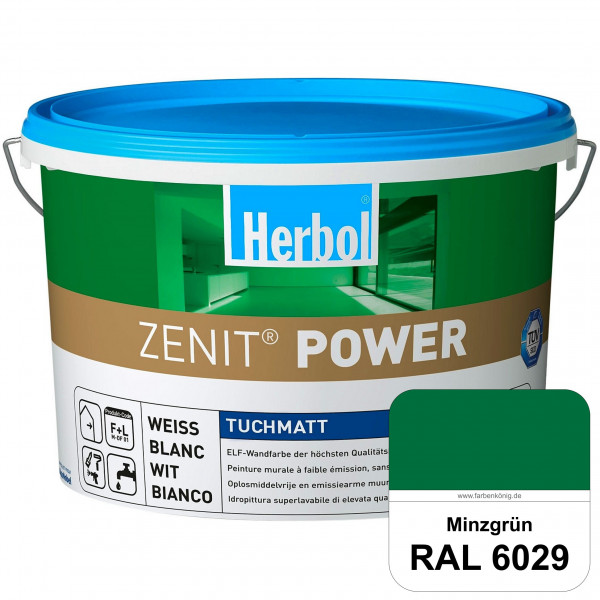 Herbol Zenit Power (RAL 6029 Minzgrün) Superdeckende ELF-Wandfarbe