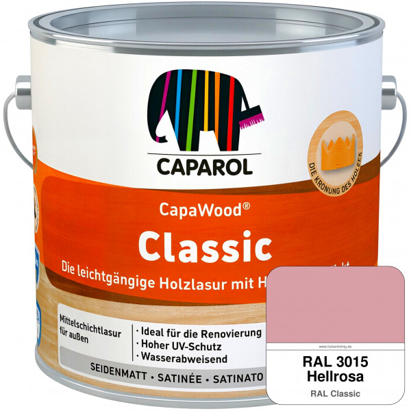CapaWood Classic (RAL 3015 Hellrosa) - ersetzt Capadur ClassicLasur