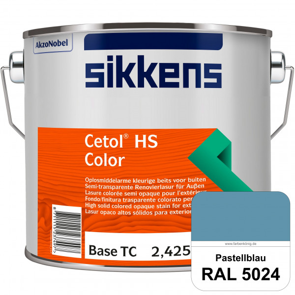 Cetol HS Color (RAL 5024 Pastellblau) Dekorative semi-transparente Lasur (lösemittelhaltig) für auße