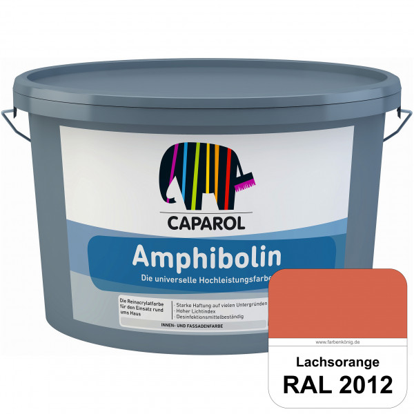 Amphibolin (RAL 2012 Lachsorange) Universalfarbe auf Reinacrylbasis innen & außen