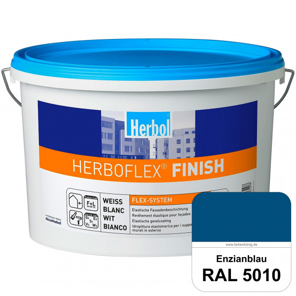 Herboflex Finish Matt (RAL 5010 Enzianblau) Matte, systemgerechte Fassadenfarbe zur Risssanierung