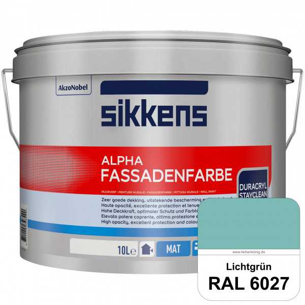 Alpha Fassadenfarbe (RAL 6027 Lichtgrün)