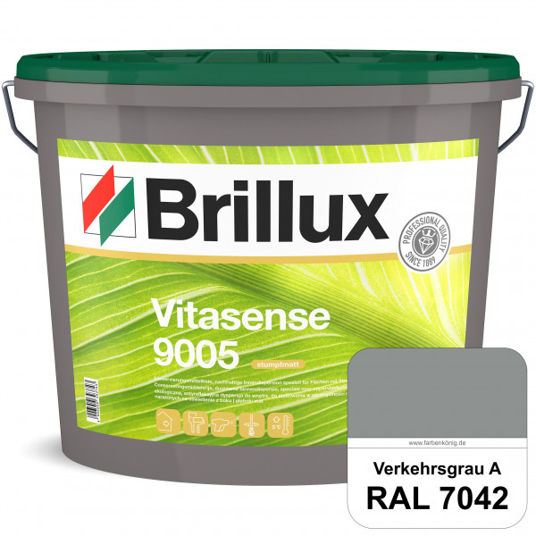 Vitasense 9005 (RAL 7042 Verkehrsgrau A) hoch deckende konservierungsmittelfreie und matte Innendisp