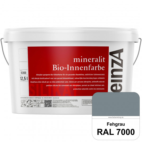 einzA mineralit Bio-Innenfarbe (RAL 7000 Fehgrau) Bio-Silikat-Innenfarbe gemäß VOB DIN 18 363