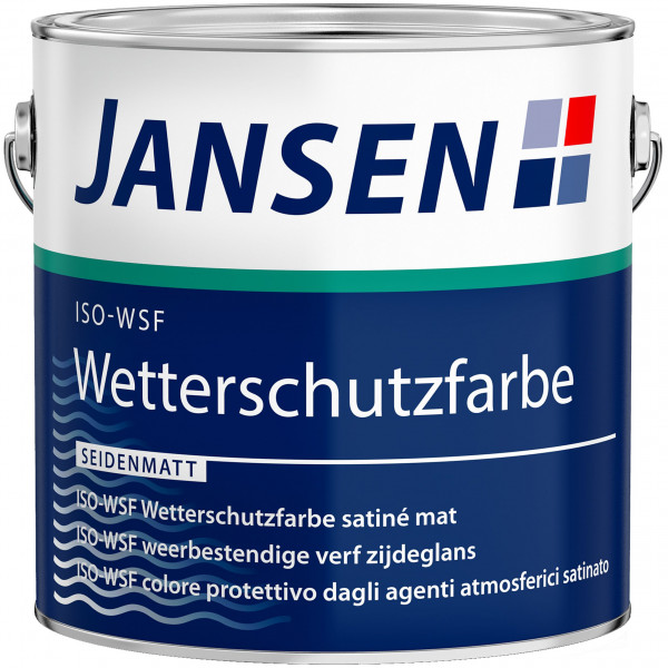 ISO-WSF Wetterschutzfarbe (B-Ware) - 0,75 Liter (RAL 9005 Tiefschwarz)