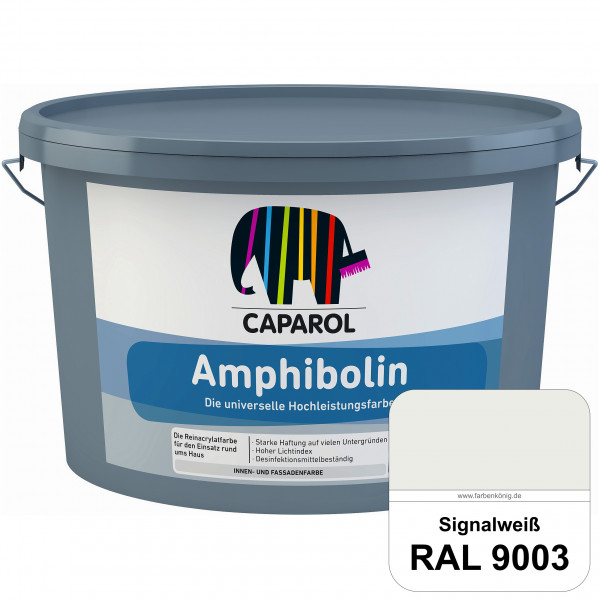 Amphibolin (RAL 9003 Signalweiß) Universalfarbe auf Reinacrylbasis innen & außen