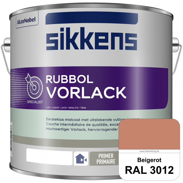 Rubbol Vorlack (RAL 3012 Beigerot) Aromatenfreier Vorlack der Spitzenklasse (außen & innen)