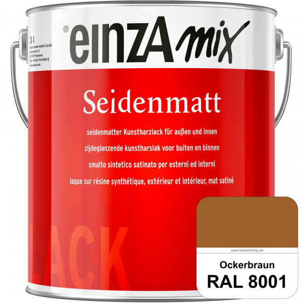 einzA Seidenmatt (RAL 8001 Ockerbraun) Lösemittelhaltiger Seidenmattlack