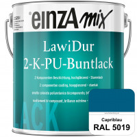 einzA LawiDur 2-K-PU-Buntlack - Hochglanz (RAL 5019 Capriblau)
