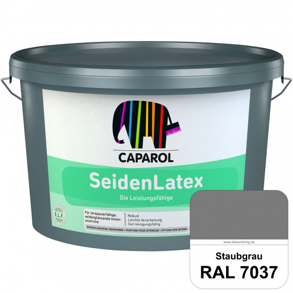 SeidenLatex ELF (RAL 7037 Staubgrau) strapazierfähige, scheuerbeständige und seidenmatte Latexfarbe