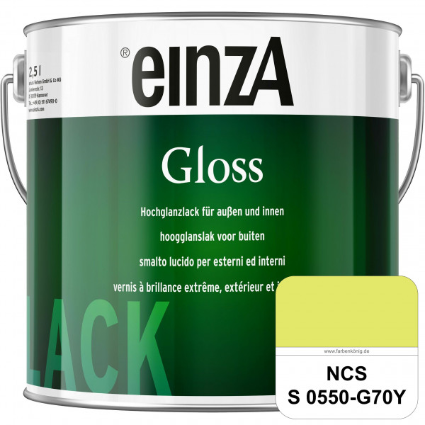 einzA Gloss (NCS S 0550-G70Y) Hochwertiger Alkydharzlack in Premium-Qualität, hochglänzend.