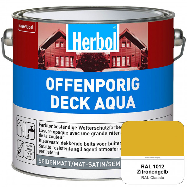 Offenporig-Deck Aqua (RAL 1012 Zitronengelb)