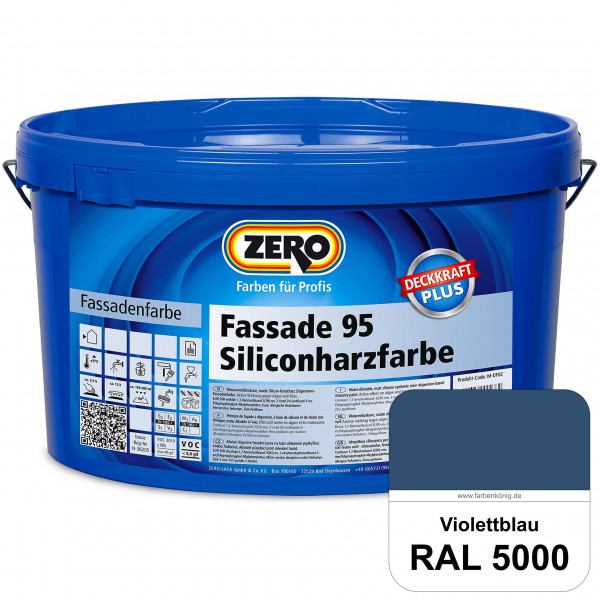 Fassade 95 Siliconharzfarbe (RAL 5000 Violettblau)