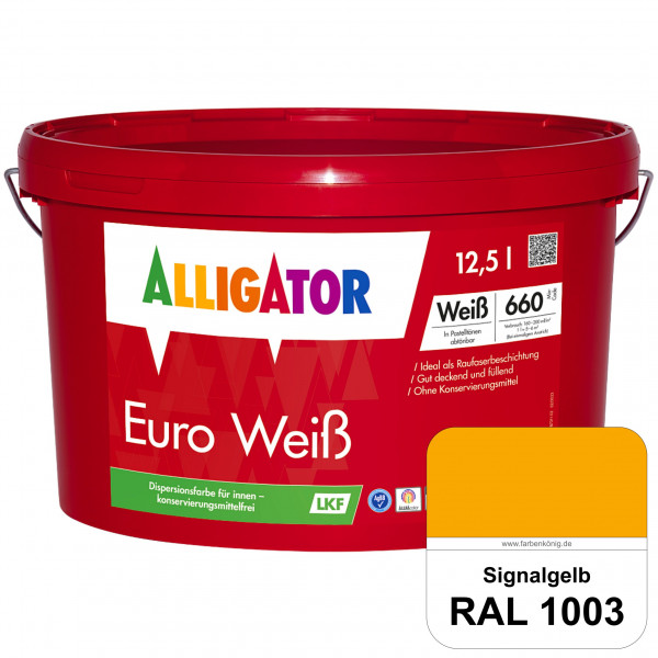 Euro Weiß LKF (RAL 1003 Signalgelb)