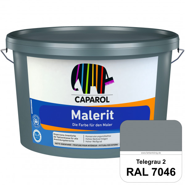 Malerit E.L.F. (RAL 7046 Telegrau 2) matte Innenfarbe für Neu- & Renovierungsanstriche