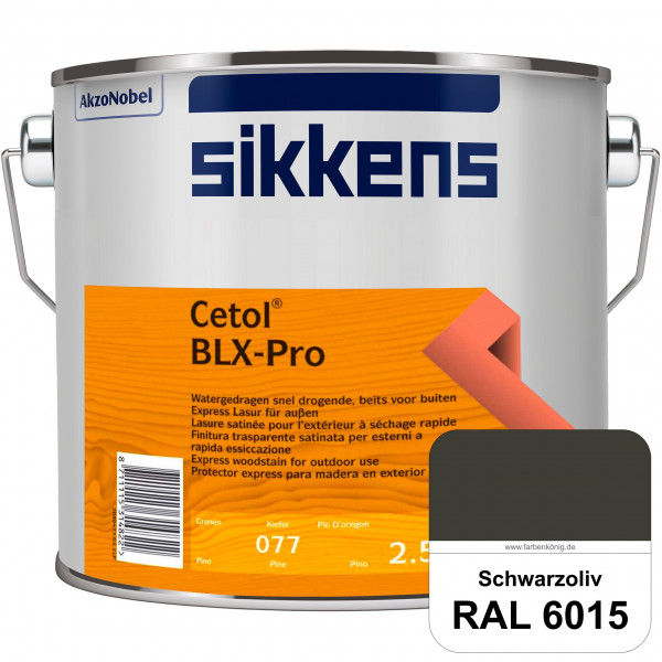Cetol BLX-Pro (RAL 6015 Schwarzoliv) Express Lasur für die Beschichtung von Holzoberflächen (außen)