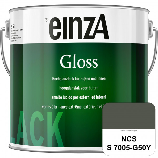 einzA Gloss (NCS S 7005-G50Y) Hochwertiger Alkydharzlack in Premium-Qualität, hochglänzend.