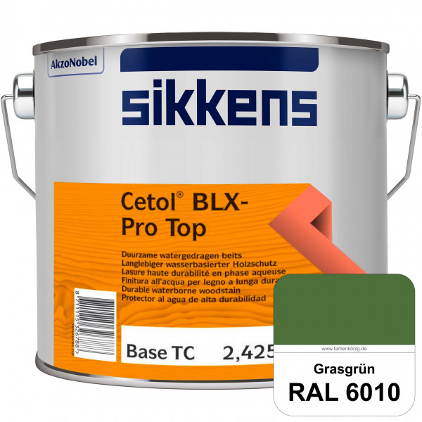 Cetol BLX-Pro Top (RAL 6010 Grasgrün) Seidenglänzende & wasserdampfdurchlässige Dickschichtlasur auß