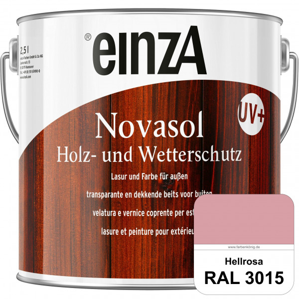 einzA Novasol HW Farbe (RAL 3015 Hellrosa) Deckender Wetterschutz für außen