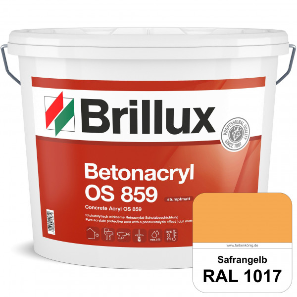 Betonacryl OS 859 (RAL 1017 Safrangelb) Wetterbeständige Schutzbeschichtung für Betonflächen (Außen)