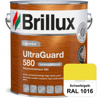 Lignodur UltraGuard 580 (Dauerschutzlasur 580) RAL 1016 Schwefelgelb