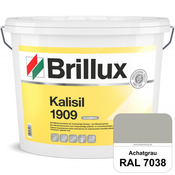 Kalisil 1909 Silikat-Innenfarbe (RAL 7038 Achatgrau) Sol-Silikat-Innenfarbe für hochwertige Decken-