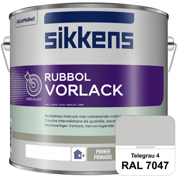 Rubbol Vorlack (RAL 7047 Telegrau 4) Aromatenfreier Vorlack der Spitzenklasse (außen & innen)
