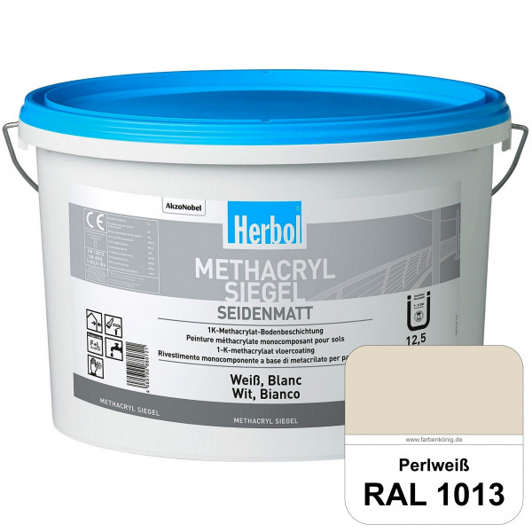 Methacryl Siegel (RAL 1013 Perlweiß) seidenmatte 1K-Beschichtung Böden (Innen & Außen)