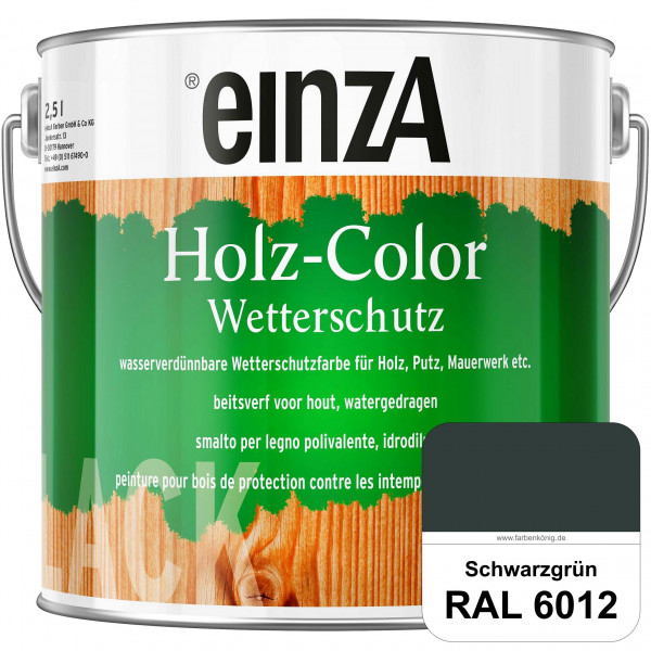 einzA Holz-Color (RAL 6012 Schwarzgrün) Wetterschutzfarbe für außen